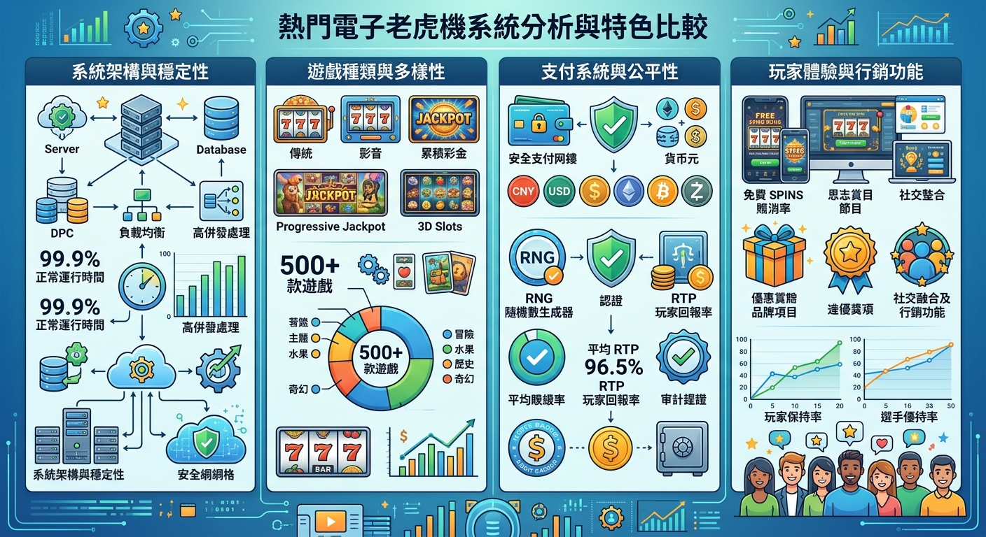 熱門電子老虎機系統分析與特色比較