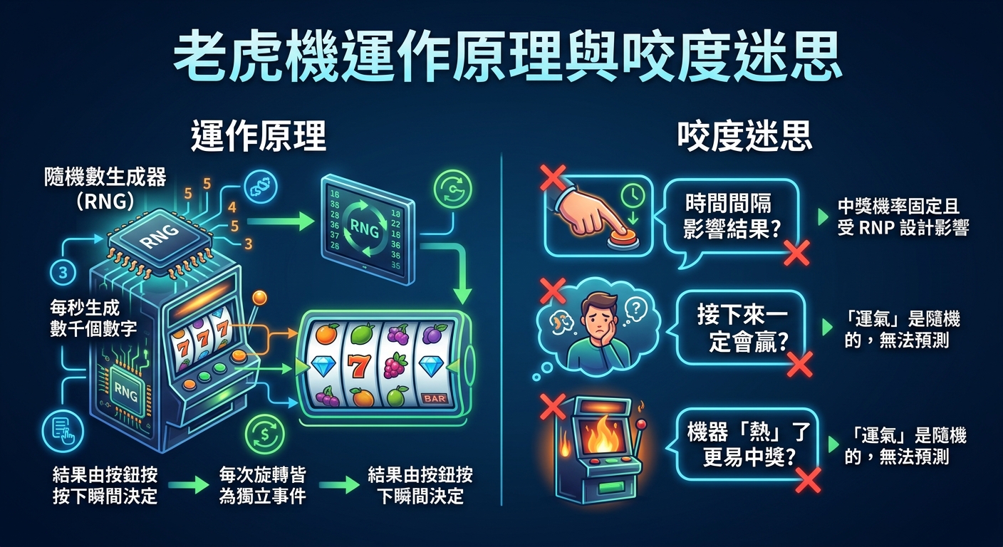 老虎機運作原理與咬度迷思
